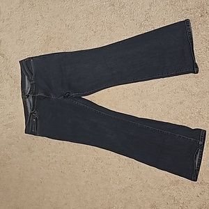 Lauren Jeans Co Dark Wash Wide Leg Jeans